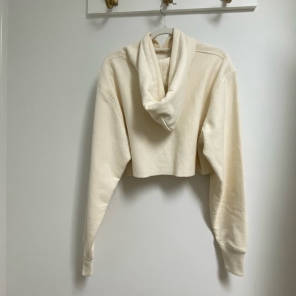 Champion® Women’s Reverse Weave® Cropped Cut-Off Hooded Sweatshirt - Picture 3 of 8